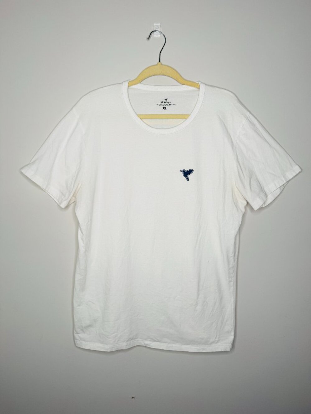 Birddogs Cotton Blend Crewneck Short Sleeve Tshirt Mens XL White Large Back Grap